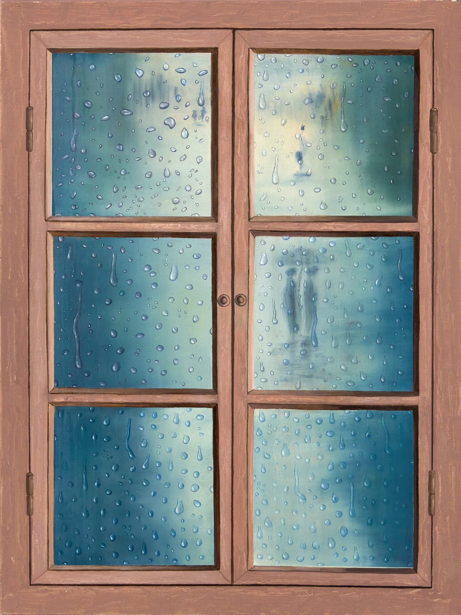 LA PLUIE SUR LES CARREAUX Evelyne 2019