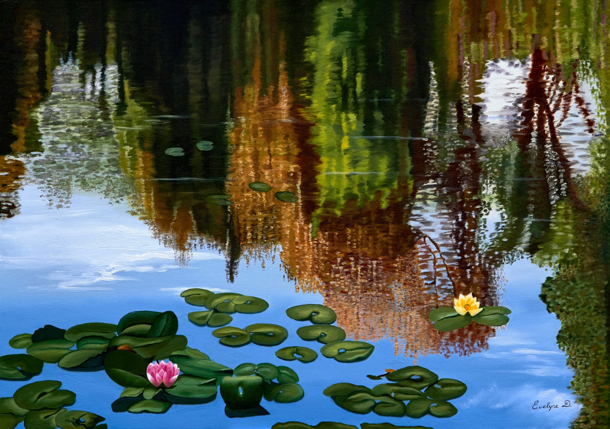 REFLETS AUX NYMPHEAS Evelyne 2011