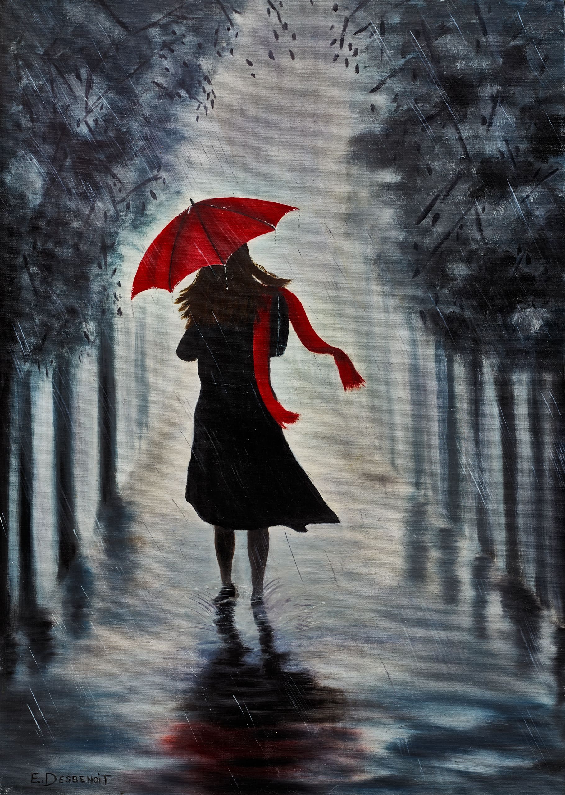 MARCHONS SOUS LA PLUIE Evelyne 2018